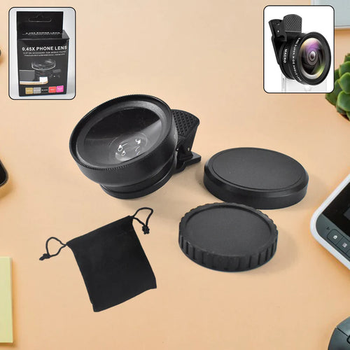 0.45X Camera Lens External Phone Lens Phone Camera Lens (With Color Box  1 Pc)
