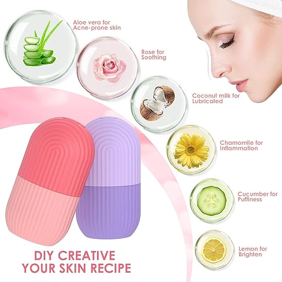 Beauty Ice Roller for Face Massager & Eye Reusable Face Rollers Facial Roller Box