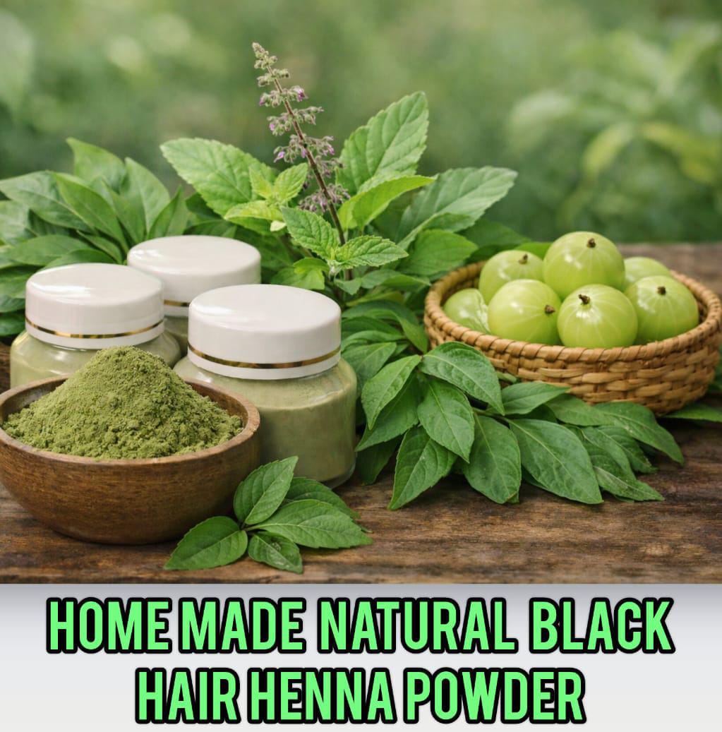 Home Made Natural Black Henna For Hair